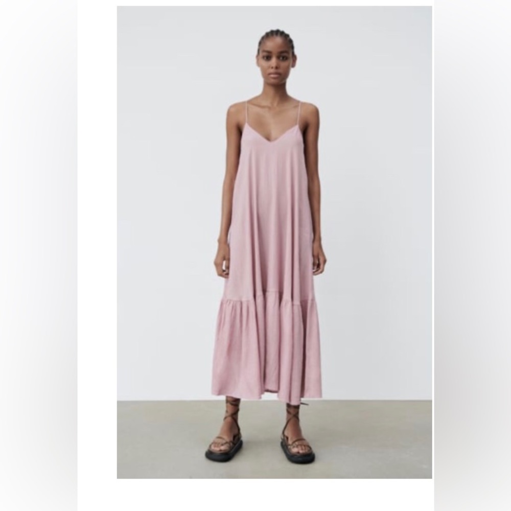 Zara textured midi dress